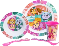 Παιδικό σετ φαγητού 5 σε 1 PAW PATROL ροζ