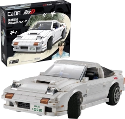 Σετ κατασκευής CaDA Mazda RX-7 Initial D – λεπτομερές λευκό σπορ αυτοκίνητο 1552 κομματιών