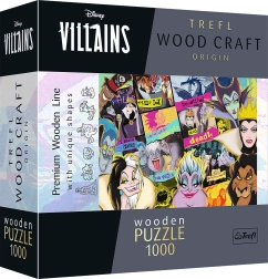 Ξύλινο παζλ TREFL Wood Craft Origin Disney: συνάντηση των κακών 1000 κομμάτια