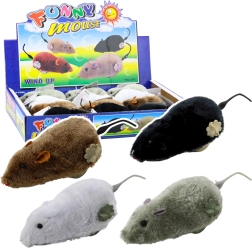 Κουρδιστό λούτρινο ποντίκι παιχνίδι για παιδιά και γάτες