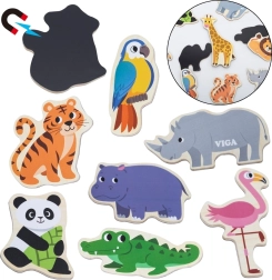 Viga ξύλινα μαγνητάκια – άγρια ζώα, 20 τμχ