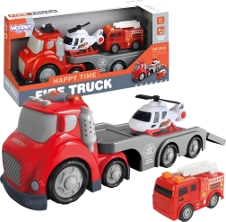Κόκκινο Πυροσβεστικό Βαν CITY TRUCK με Ηχητικά και Φωτεινά Εφέ