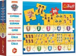 Εκπαιδευτικό παζλ Αριθμοί PAW Patrol 20 κομμάτια