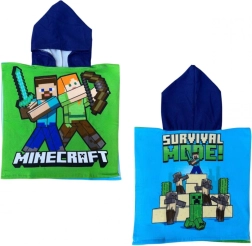 Πόντσο με κουκούλα Minecraft 50 × 110 cm - 1 τεμάχιο