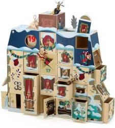 Vilac ξύλινο ημερολόγιο αντίστροφης μέτρησης Advent σπιτάκι