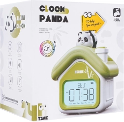 Παιδικό ξυπνητήρι Panda με νυχτερινό φωτάκι και θερμόμετρο