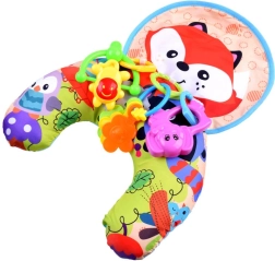 Σταθεροποιητικό μαξιλαράκι για μωρά με κουδουνίστρες και θροΐζον υπόστρωμα – Αλεπού