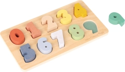 Ξύλινο παζλ τοποθέτησης - Αριθμοί 0 έως 9