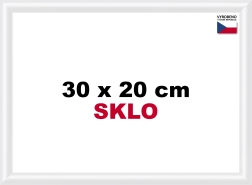 Πλαστική κορνίζα 30x20 cm λευκή