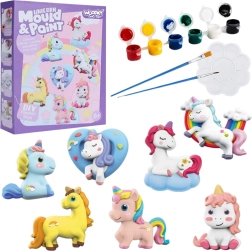 Woopie δημιουργικό σετ γύψινα εκμαγεία και ζωγραφική – μονόκεροι