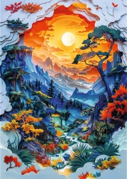 Trefl Παζλ Χάρτινη Τέχνη: Κοιλάδα 1000 κομματιών