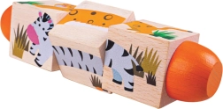 Bigjigs Toys κύλινδρος δραστηριοτήτων ζούγκλα