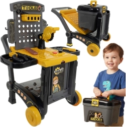 Παιδικό σετ εργαστηρίου 3 σε 1 με καροτσάκι και βαλιτσάκι, 59 κομμάτια