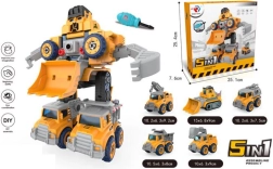 Ρομπότ 5-σε-1 μεταμορφώσιμο σε οχήματα DIY