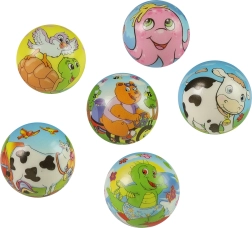 Αφρώδης πηδηχτή μπάλα Ζωάκια 6 εκ.