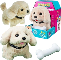 Woopie διαδραστικό λούτρινο σκυλάκι με κόκαλο (Bichon ή Golden Retriever)