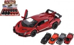 Μοντέλο αυτοκινήτου Lamborghini Veneno μέταλλο/πλαστικό 13 cm με μπαλαντέζα