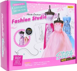 Δημιουργικό σετ μικρή σχεδιάστρια – πολύχρωμα υφάσματα και αξεσουάρ