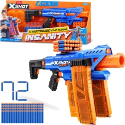 ZURU X-SHOT INSANITY αυτόματο πιστόλι για αφρώδη βέλη, 72 βέλη