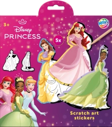 Ξυστές αυτοκόλλητες εικόνες Disney Πριγκίπισσες 5 τεμ.