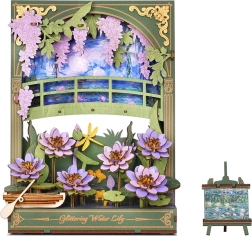 RoboTime 3D ξύλινο παζλ Λαμπερές Νούφαρα