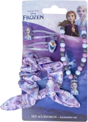 Παιδικό σετ αξεσουάρ Disney Frozen – τσιμπιδάκια, λαστιχάκι και κολιέ