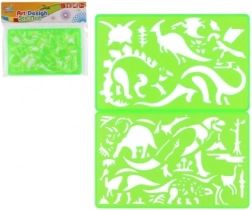 Πλαστικά στένσιλ για σχέδιο 2 τεμ. 11 × 18 εκ.