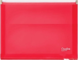 Ροζ φάκελος με φερμουάρ A5 Opaline
