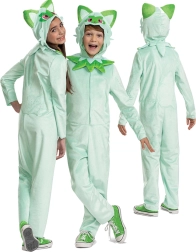 Παιδική στολή POKEMON Sprigatito kigurumi 127–136 cm (7–8 ετών)