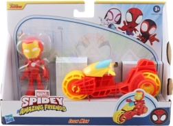 Marvel Spidey και οι φίλοι του Iron Man σε μοτοσικλέτα – φιγούρα δράσης και όχημα