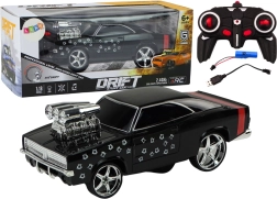 RC αυτοκίνητο 1:18 drift 360 με φώτα και ήχους – μαύρο