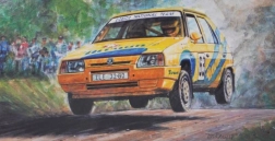 Μοντέλο αυτοκινήτου Škoda Favorit Rallye 96 σε κλίμακα 1:72