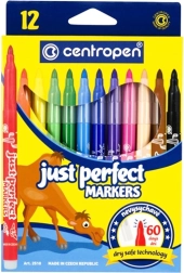 Μαρκαδόροι Centropen Just Perfect σετ 12 χρωμάτων