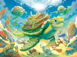 Παζλ Ravensburger Μαγικός κόσμος κάτω από την επιφάνεια XXL 200 κομμάτια