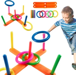 Παιχνίδι ρίψης δακτυλιδιών στον στόχο – πολύχρωμο πλαστικό σετ