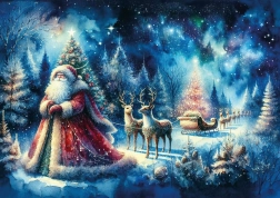 Παζλ Santa κάτω από τον Βόρειο Ουρανό 260 κομμάτια