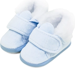 Βρεφικά χειμερινά παπουτσάκια New Baby μπλε 0–3 μηνών