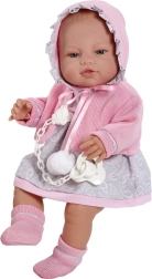 Πολυτελής παιδική κούκλα-μωρό Berbesa Amanda 43 cm