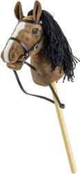 Hobby horse Milly Mally καφέ λούτρινο αλογάκι σε κοντάρι