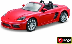 Μοντέλο Bburago Porsche 718 Boxster πορτοκαλί 1:24