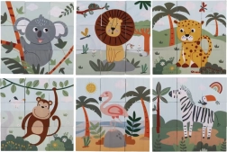 Ξύλινοι κύβοι σαφάρι 2Kids Toys