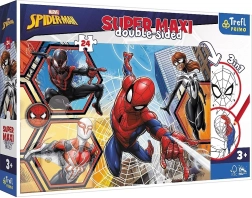 Διπλής όψης παζλ Spider-Man Super Maxi 24 κομμάτια