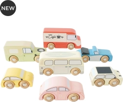 Σετ ξύλινων αυτοκινήτων Vintage Le Toy Van
