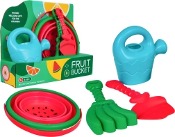 Μεγάλο σετ αξεσουάρ άμμου με πτυσσόμενο κουβαδάκι