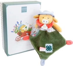 Αγελαδίτσα Aneth με κουδουνίστρα 21 cm - Σετ δώρου Doudou