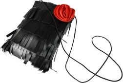 Τσάντα ώμου με τριαντάφυλλο