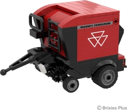 Brixies Plus Massey Ferguson RB F – πρέσα στρογγυλών δεμάτων (3D κατασκευαστικό σετ, 172 κομμάτια)