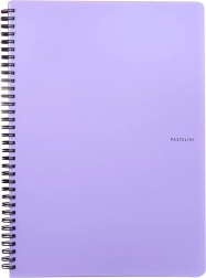 Σπιράλ μπλοκ A5 PASTELINI μωβ (παστέλ)