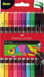 Faber-Castell Neon διπλοί μαρκαδόροι - 10 χρώματα