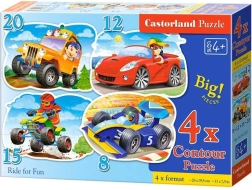 Παζλ 4σε1 Ride for Fun – μέσα μεταφοράς 8, 12, 15 και 20 κομμάτια